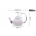 2016 haonai well popular borocilicate products,glass flower tea pot